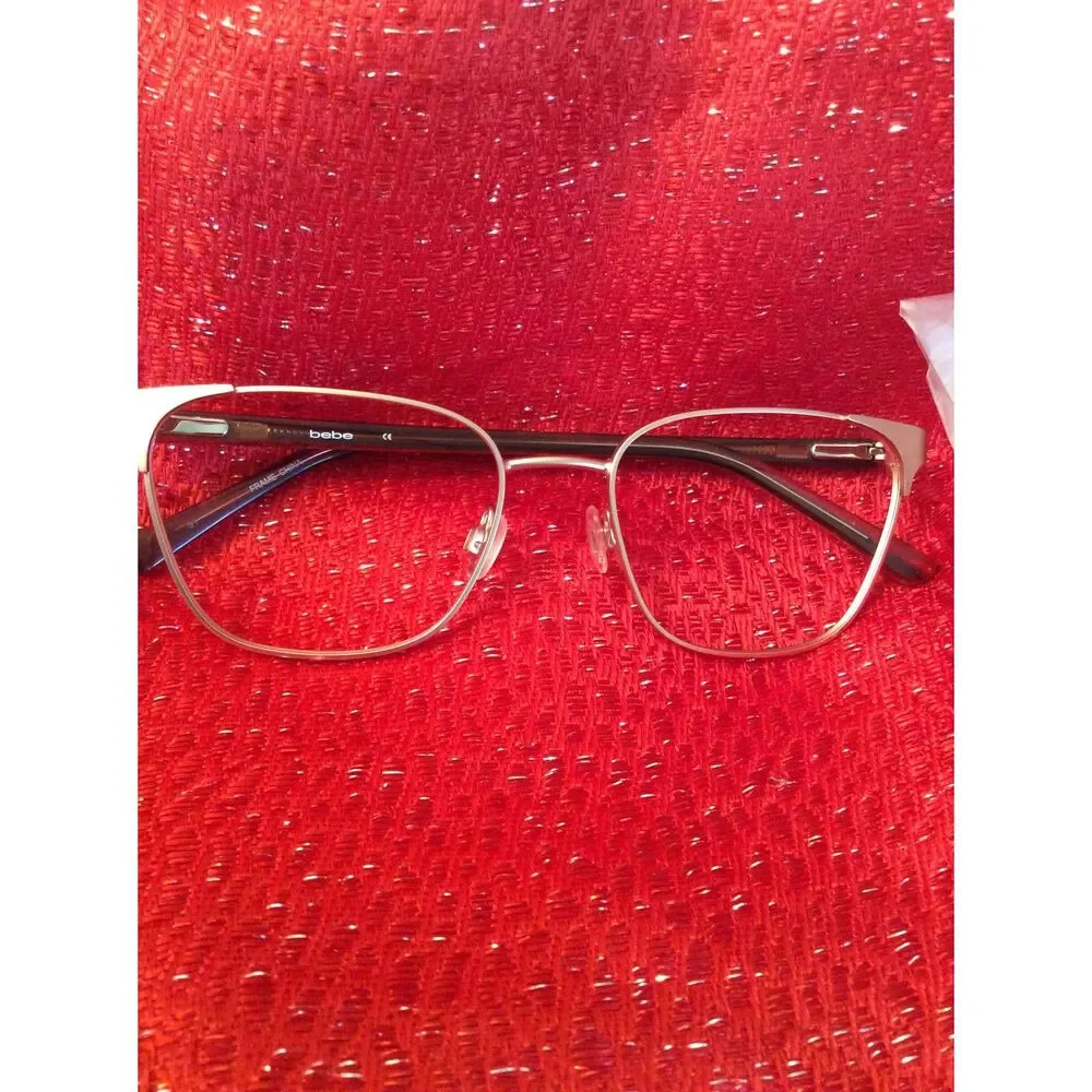 New Bebe Eye Wear glasses frames Rose Gold BB5200 Womens